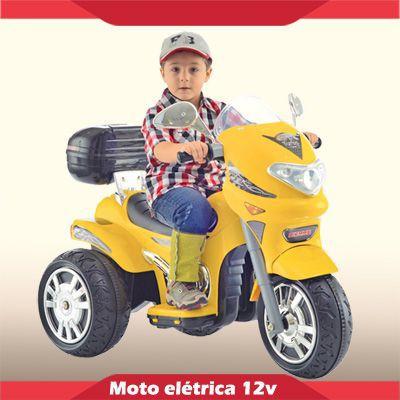 Moto Elétrica Sprint Turbo Amarela 12v Biemme