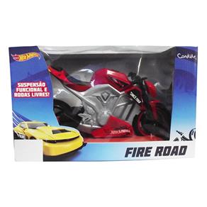 Moto Fire Road Hot Wheels - Vermelha - Candide
