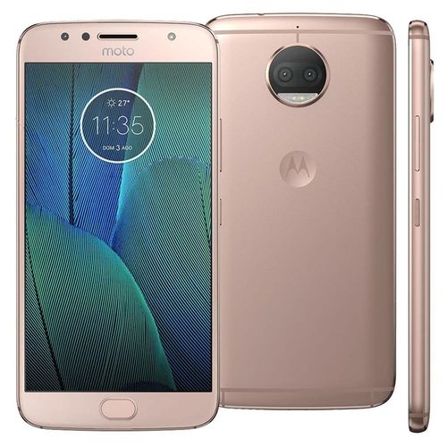 Moto G5s Plus Motorola Xt1802 Dual Tv Ouro Rose 32gb Seminovo