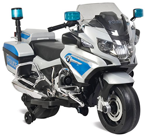 Moto Policia BMW Elétrica 12V Bandeirante Branco