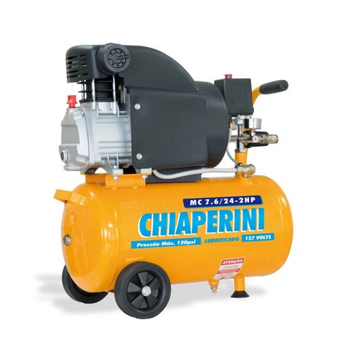 Motocompressor 7.6/24L 2Hp-110 Volts com Kit Ar Chiaperini
