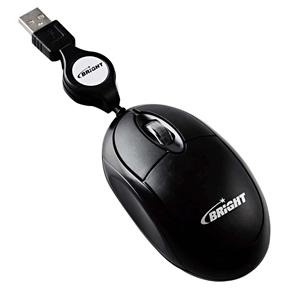 Mouse Bright Retrátil Espanha USB – Preto