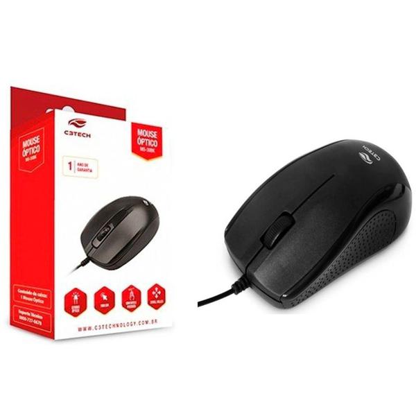 Mouse C3 Tech USB MS-25BK