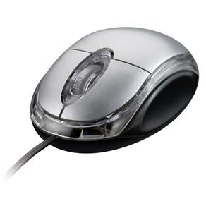 Mouse Classic Preto Prata USB - Multilaser