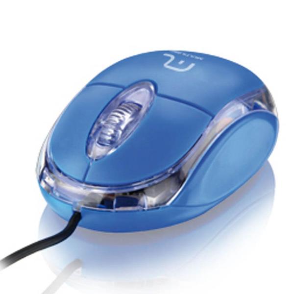 Mouse com Fio Azul MO001 Multilaser