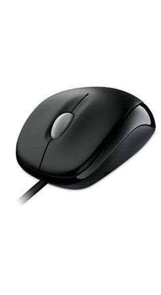 Mouse com Fio Microsoft Compact Usb - U8100010 Preto
