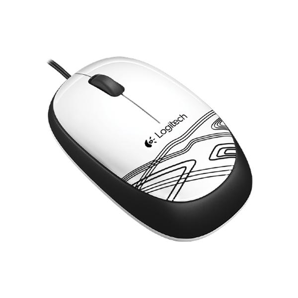 Mouse com Fio USB M105 Branco - Logitech - Logitech