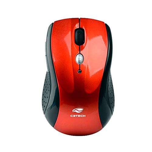 Mouse C3TECH Sem Fio RC/Nano M-W012RD Vermelho