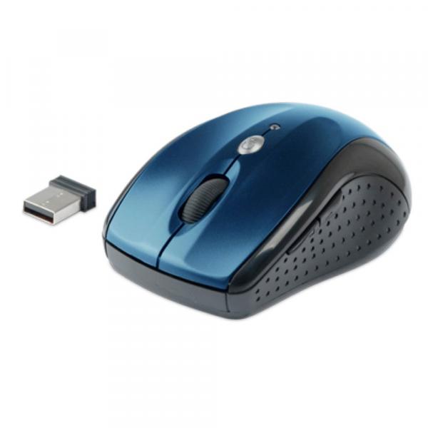 Mouse C3Tech Sem Fio Usb 1600DPI M-W012BL - Azul/Preto
