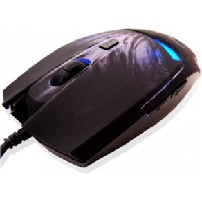 Mouse G-Fire Mog014Lglb Gaming 2800Dpi 6B Led Azul USB Preto