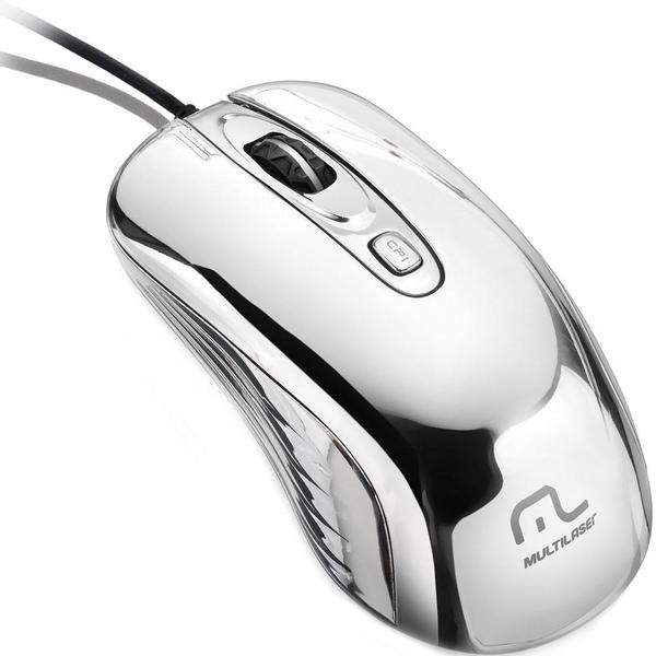 Mouse Gamer Chrome Warrior Usb 1600Dpi Multilaser MO228