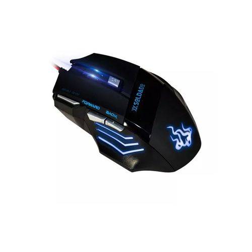 Mouse Gamer com Fio USB 7d Extreme Gm-700 Azul X-Soldado