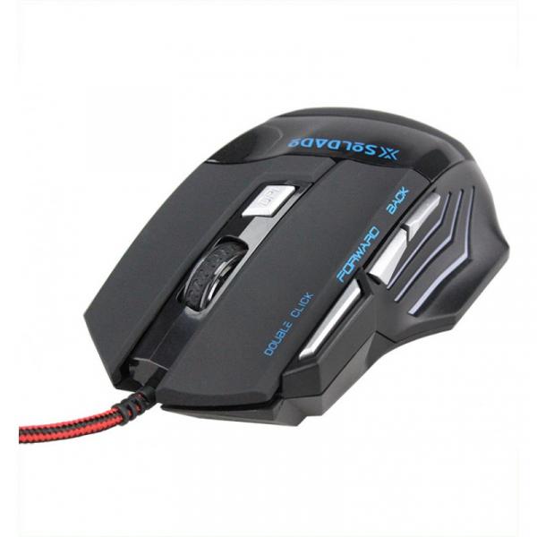 Mouse Gamer com Fio USB 7d Extreme Gm-700 Azul X-Soldado