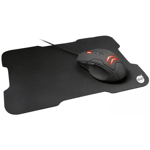 Mouse Gamer Dazz e Mouse Pad Striker - Preto