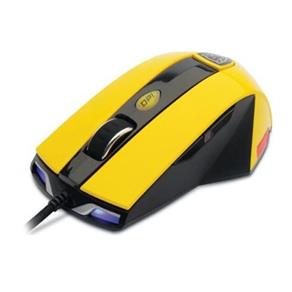Mouse Gamer Dazz Thundera Ótico 2Ghz Infravermelho 2000dpi USB Amarelo/Preto 622242