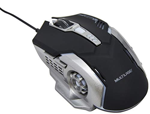 Mouse Gamer Dpi 2400 Preto/Grafite Multilaser - MO269