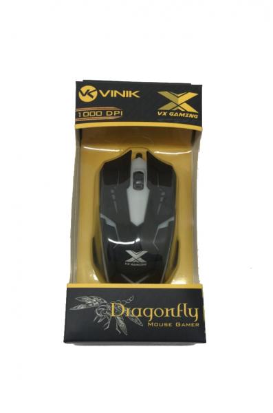 Mouse Gamer DragonFly 1000 DPI - VINIK (Preto)
