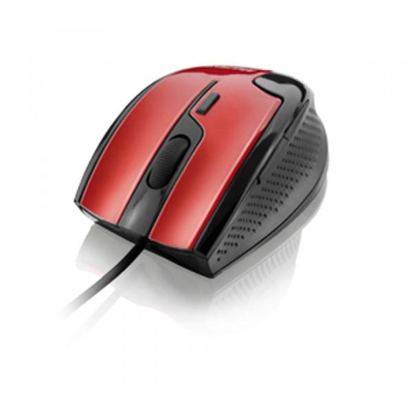 Mouse Gamer Fire 1600Dpi USB Preto e Vermelho Multilaser
