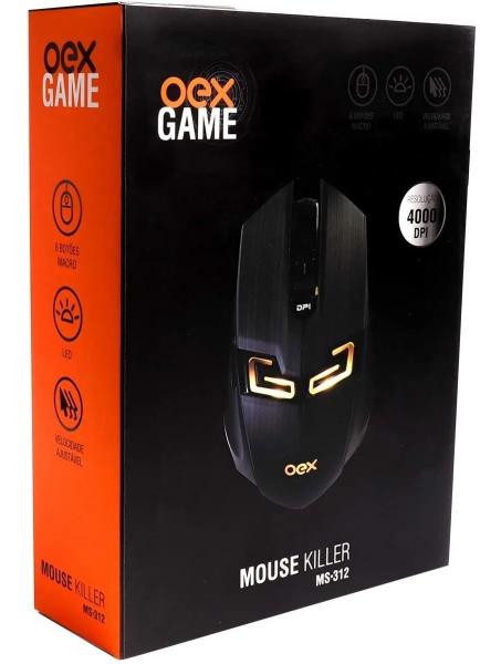 Mouse Gamer Killer Ms312 Oex 4000 Dpi