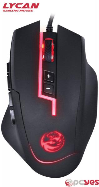 Mouse Gamer Laser Lycan 8200 DPI PCYes