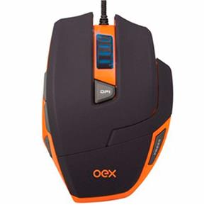Mouse Gamer Oex Hunter Ajuste de Peso Usb Até 3200dpi Ms303