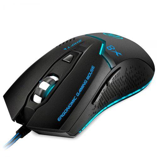 Tudo sobre 'Mouse Gamer Profissional B-Max X8 Gaming (Preto) 6D / 3200DPI / E-sport'