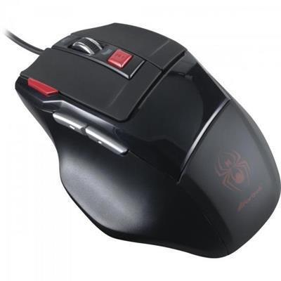 Mouse Gamer SPIDER OM-701 Preto/Vermelho FORTREK