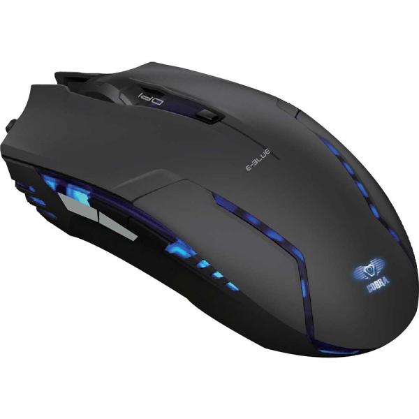 Mouse Gamer USB 1600DPI Cobra II Preto E-Blue - E-blue