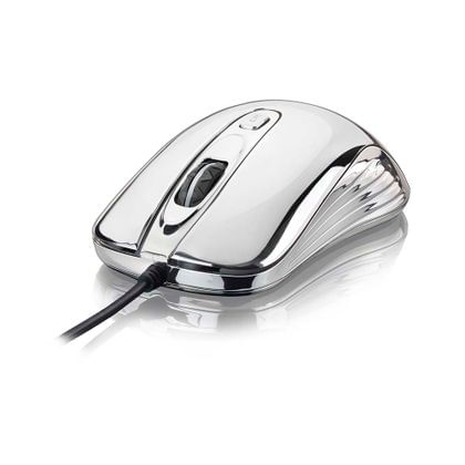 Mouse Gamer Warrior 1600DPI Prateado com LED - MO228 MO228