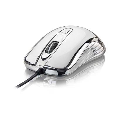 Mouse Gamer Warrior 1600DPI Prateado com LED