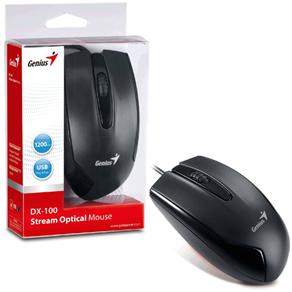Mouse Genius USB DX-100 Preto ( 1200 DPI )