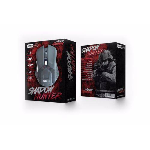 Tudo sobre 'Mouse HARDLINE HL-SHM Shadow Hunter Gaming USB 2400 DPI'