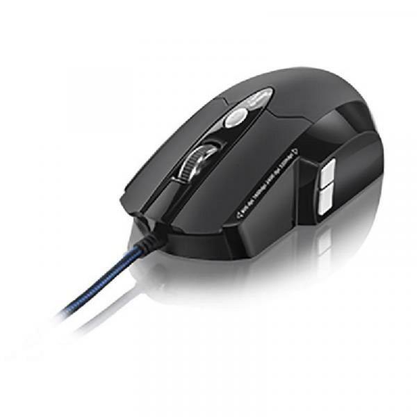 Mouse Laser Warrior Gamer Pro USB 8 Botões 3200 Dpi MO191 Multilaser