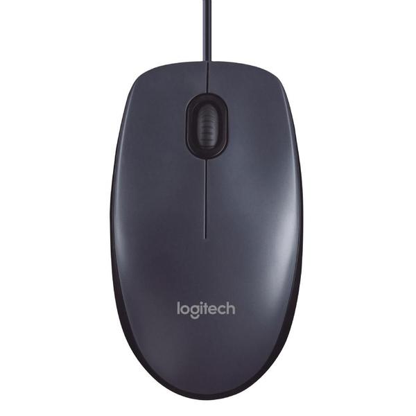Mouse Logitech com Fio Preto M90