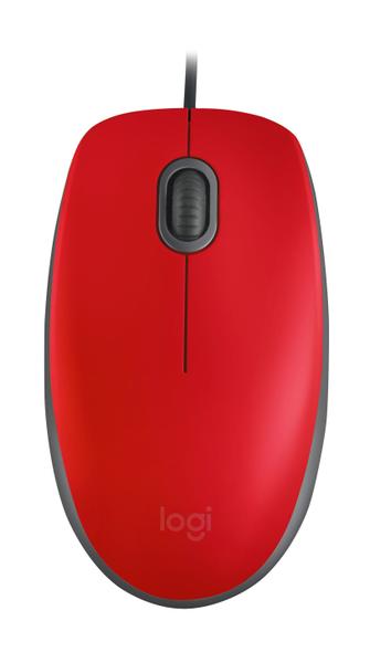 Mouse Logitech M110 USB Vermelho