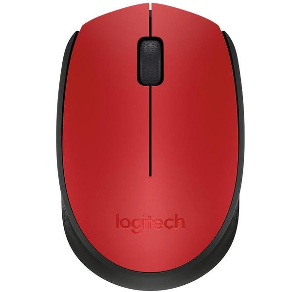 Mouse Logitech M170 Sem Fio Vermelho