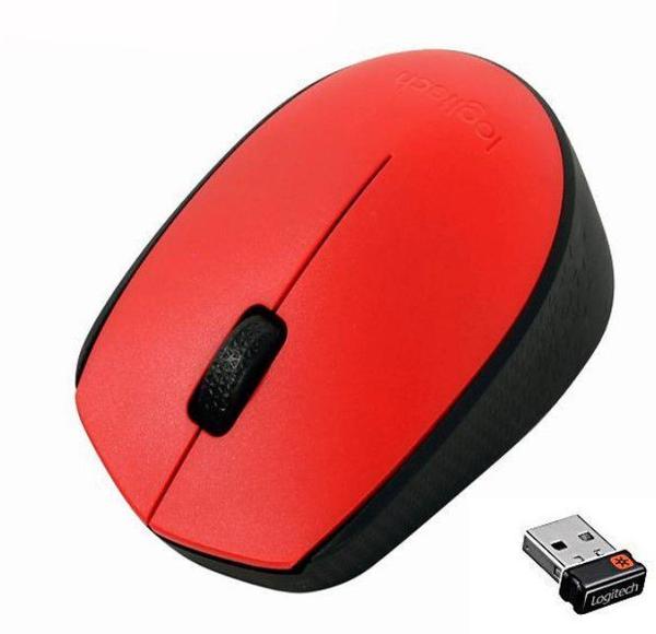 Mouse Logitech M170 Wireless Nano Vermelho