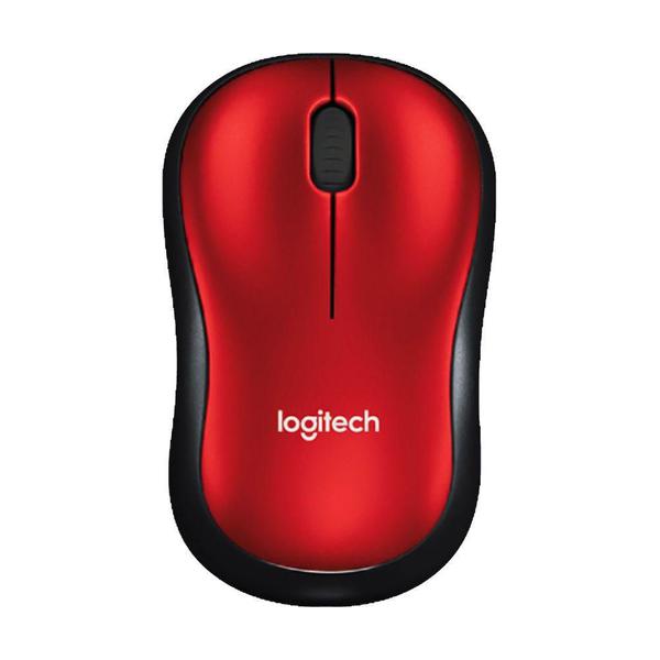 Mouse Logitech M185 Vermelho Sem Fio