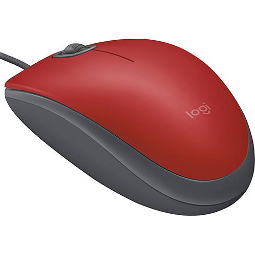 Mouse Logitech Silent M110 Vermelho 1000dpi