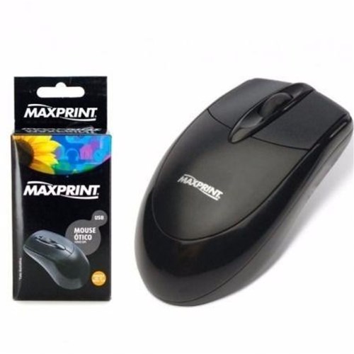 Mouse Maxprint Ótico 1000 Dpi Conexão Usb - Preto