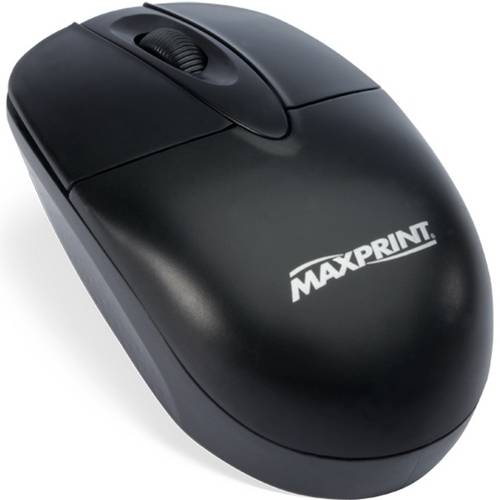 Mouse Maxprint Ótico 800 DPI C/ Conexão USB - Preto