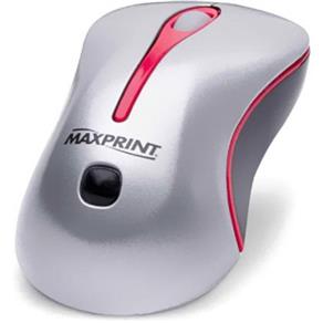 Mouse Maxprint Otico USB Prata e Vermelho Ref.: 603818