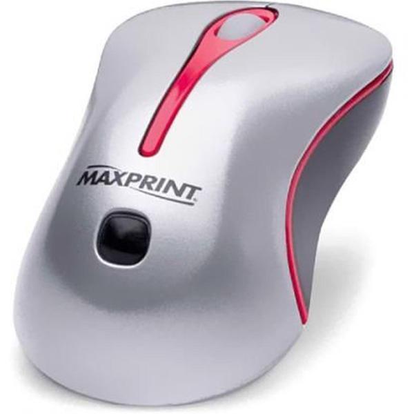 Mouse Maxprint Otico Usb Prata e Vermelho Ref.: 603818
