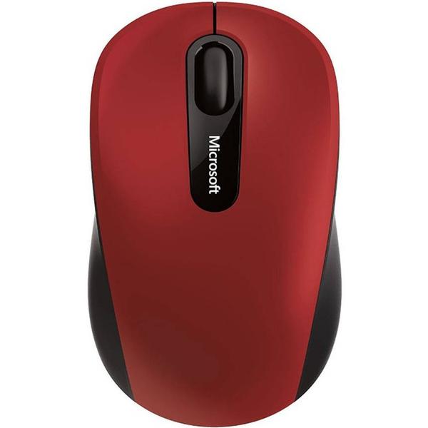 Mouse Microsoft Bluetooth Mobile 3600 - Preto e Vermelho