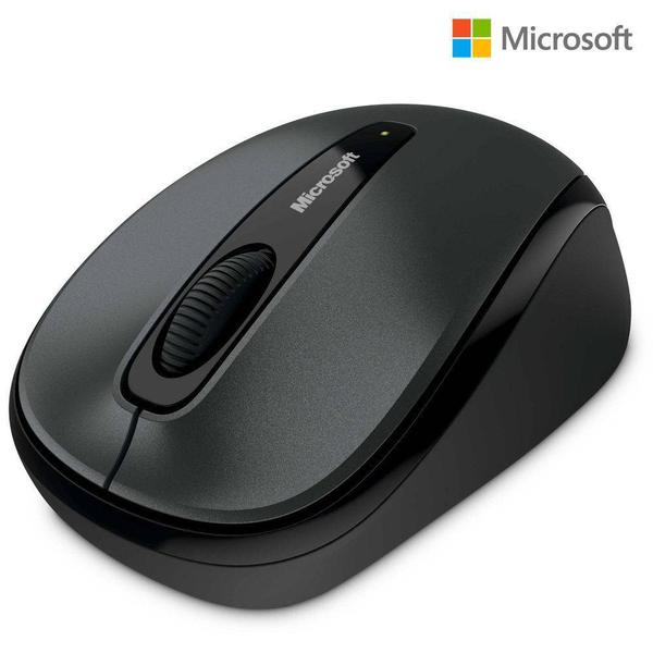 Mouse Microsoft Wireless 3500 Preto - Alcance 9 MTS - GMF-00380