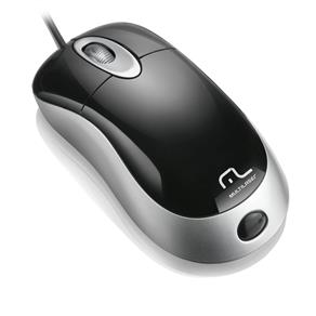 Mouse Multilaser Basic PS/2 MO009 – Preto/Prata