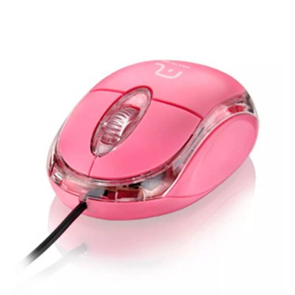 Mouse Multilaser Classic Box Rosa USB - MO181