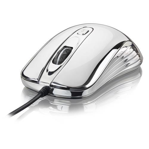 Mouse Multilaser com Led USB Prateado - MO228