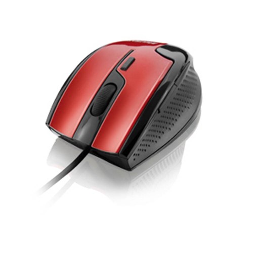 Mouse Multilaser Gamer Fire 1600 Dpi USB Preto e Vermelho - MO149