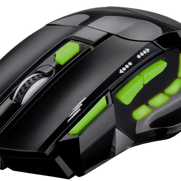 Mouse Multilaser MO208 Óptico XGamer Fire Button USB 2400 DPI